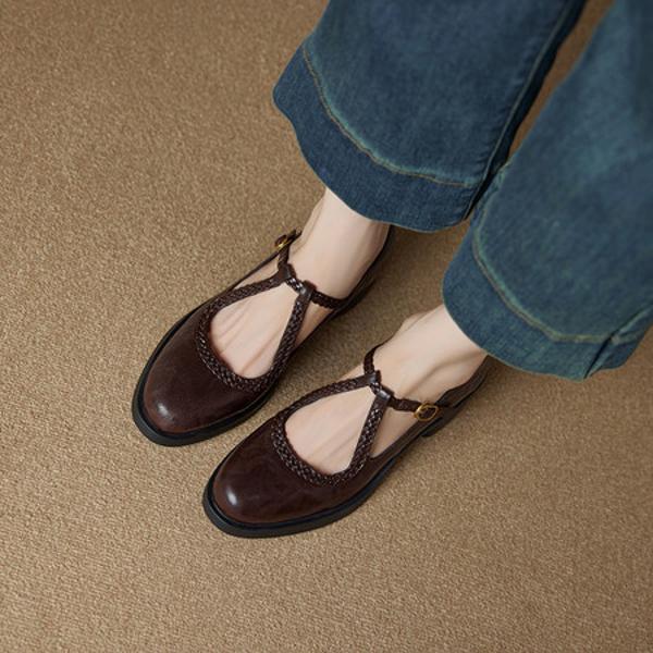 Handcrafted Leather Women's Shoes: Sophisticated Luxury Style(Ebuer888b7548)