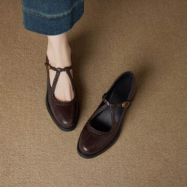 Handcrafted Leather Women's Shoes: Sophisticated Luxury Style(Ebuer888b7548)