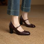 Handcrafted Luxury Leather Shoes for Elegant Women(Ebuer888b7557)