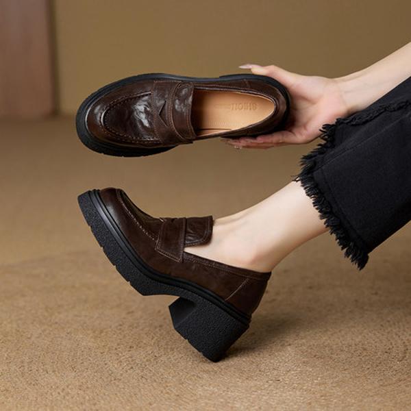 Elegantly Crafted Genuine Leather Handcrafted Women's Shoes of High Quality(Ebuer888b3275)