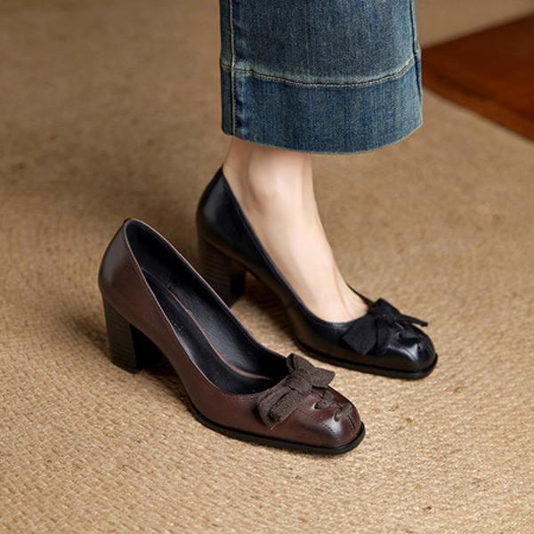 Elegantly Handcrafted Genuine Leather Women's Shoes: Luxury and Quality Redefined(Ebuer888b7559)