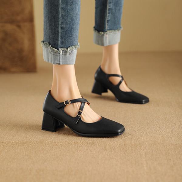 Handcrafted Luxury Leather Women's Shoes - Elegance Redefined(Ebuka303-10)