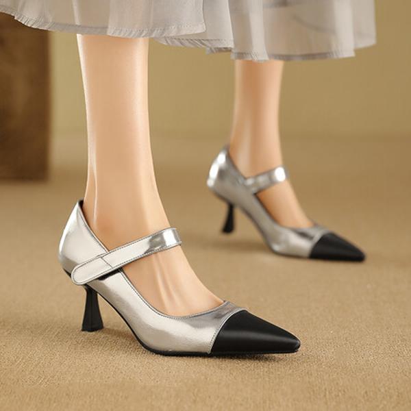 Elegant Luxury Handcrafted Leather Women's Shoes(Ebuka453-12)