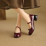 Handcrafted Luxury Leather Women's Shoes for Elegance and Quality(Ebuka945-1)