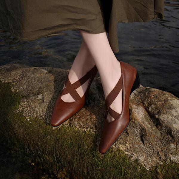 Handcrafted Luxury Leather Women’s Shoes - Elegance Redefined(Ebuka568-1)