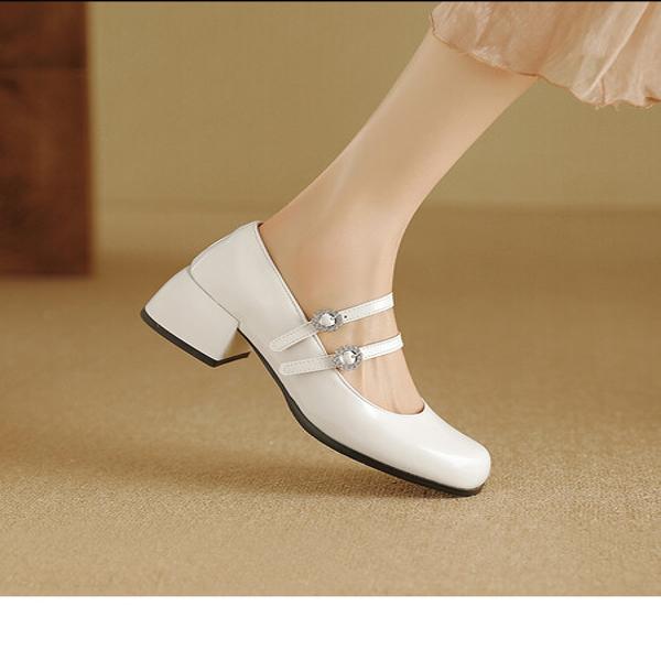 Handcrafted Genuine Leather Women's Shoes: Elegant Luxury Craftsmanship(Ebuka945-4)