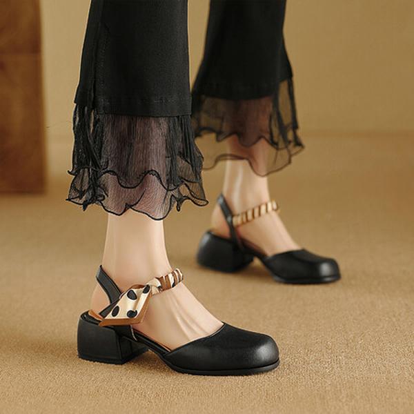 Luxurious Handcrafted Leather Women's Shoes for Elegance(Ebuka945-5)