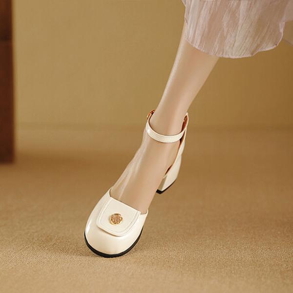 Elegant Handmade Genuine Leather Women's Shoes – Luxury Craftsmanship & Quality(Ebuka945-8)