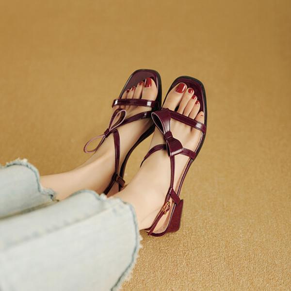 Exquisite Handmade Leather Women's Shoes - Luxury Elegance(Ebuka806-3)