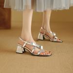 Exquisite Handmade Leather Women's Shoes - Luxury Elegance(Ebuka806-3)