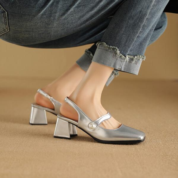 Elegant Handcrafted Leather Women's Shoes of Luxury。(Ebuka303-11)