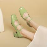 Luxury Handcrafted Genuine Leather Women's Shoes - Elegant Craftsmanship(EbukaBK23-12)