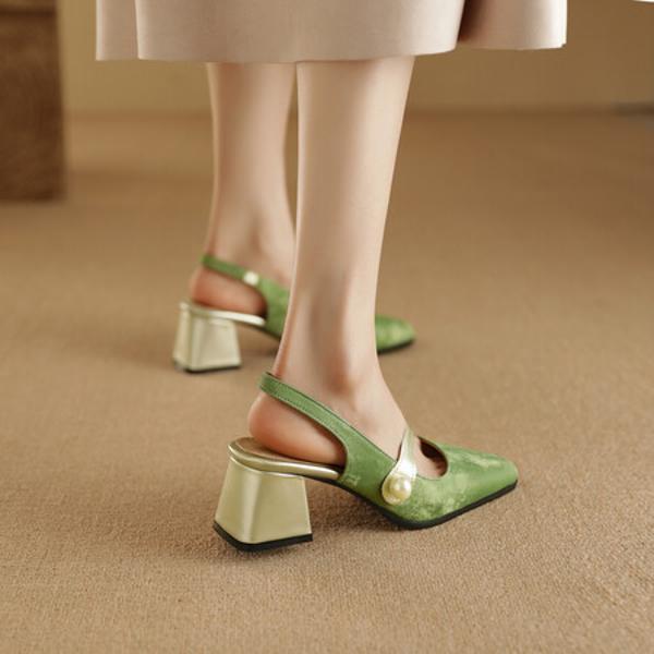 Elegant Handcrafted Leather Women's Shoes - Exquisite Craftsmanship & Luxury(EbukaBBK303-11)