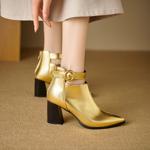Elegant Handmade Genuine Leather Women's Shoes: Luxury Craftsmanship.(Ebuka4月-18)