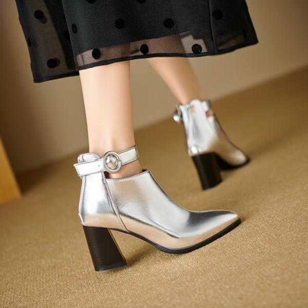 Elegant Handmade Genuine Leather Women's Shoes: Luxury Craftsmanship.(Ebuka4月-18)