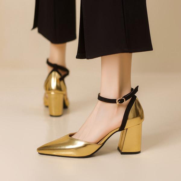 Exquisite Handcrafted Leather Heels: Elegant Luxury with Artisanal Quality(EbukaK3-1)