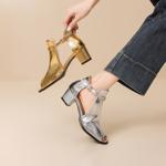 Handcrafted Genuine Leather Women's Shoes - Elegant Luxury Quality(EbukaBKL1-1)