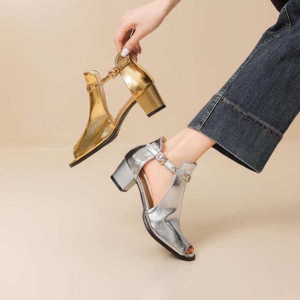 Handcrafted Genuine Leather Women's Shoes - Elegant Luxury Quality(EbukaBKL1-1)