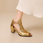 Handcrafted Genuine Leather Women's Shoes - Elegant Luxury Quality(EbukaBKL1-1)