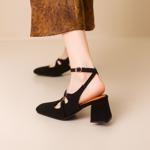 Exquisite Handmade Leather Women's Shoes: Elegance Meets Craftsmanship(Ebuka303-18)