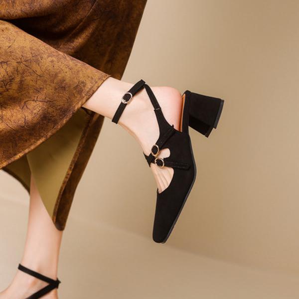 Exquisite Handmade Leather Women's Shoes: Elegance Meets Craftsmanship(Ebuka303-18)