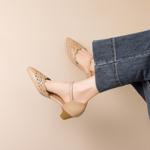 Handcrafted Luxurious Leather Women's Shoes with Elegance(Ebuka1月-57)