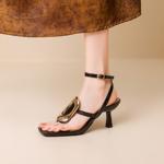 Elegant Handcrafted Leather Women's Shoes: Luxury Craftsmanship & Quality(Ebuka2月-53)