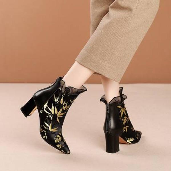 Handcrafted Luxury Leather Women’s Shoes - Elegant Quality(Echengdu616-6)