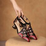 Handcrafted Luxurious Leather Shoes for Elegant Women(Echengdu793-2)