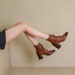 Exquisite Handmade Leather Women's Shoes: Timeless Elegance and Quality Craftsmanship(EchengduT339A)