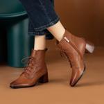 Handcrafted Luxury Leather Women's Shoes: Elegance Redefined(EchengduT339-1)