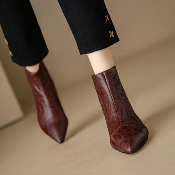 Exquisite Handmade Leather Women's Shoes: Luxury Craftsmanship & Elegance(Echengdu2331)