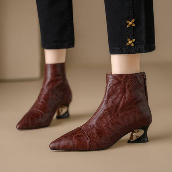 Exquisite Handmade Leather Women's Shoes: Luxury Craftsmanship & Elegance(Echengdu2331)