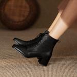 Handcrafted Genuine Leather Women's Shoes: Elegance in Every Stitch(Echengdu2336)