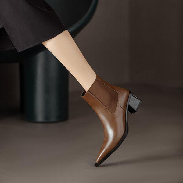 Elegant Handcrafted Genuine Leather Women's Shoes: Luxury in Every Detail(Echengdu2341)