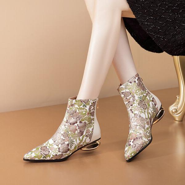 Elegant Handcrafted Leather Women's Shoes – Luxurious Quality(Echengdu2347)