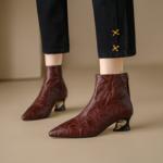 Handcrafted Leather Women's Shoes: Luxury Elegance(Echengdu1月-31)