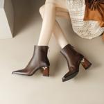 Luxury Handmade Leather Women’s Shoes: Exquisite Craftsmanship(Echengdu1月-38)