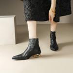 Handcrafted Genuine Leather Women's Shoes: Elegant Luxury with Exquisite Craftsmanship(Echengdu1月-40)