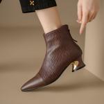 Elegant Handcrafted Leather Women's Shoes: Luxury Craftsmanship & Quality(Echengdu2月-30)