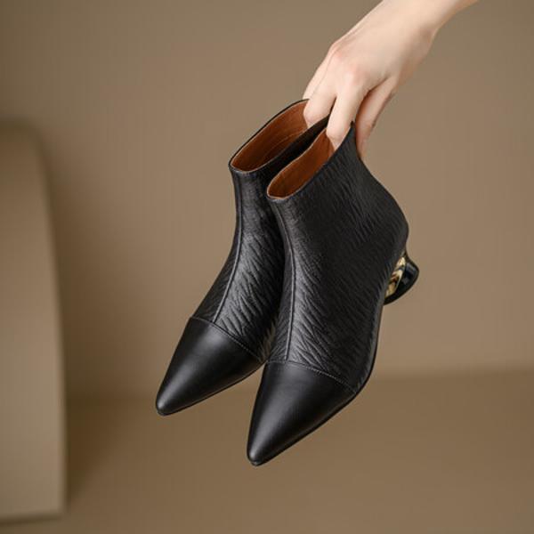 Elegant Handcrafted Leather Women's Shoes: Luxury Craftsmanship & Quality(Echengdu2月-30)