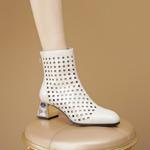 Exquisite Handcrafted Leather Shoes for Elegant Women(Echengdu2412)