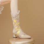 Exquisite Handcrafted Leather Women’s Shoes: Luxury & Elegance(Echengdu2413)