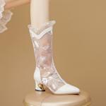 Exquisite Handcrafted Leather Women’s Shoes: Luxury & Elegance(Echengdu2413)