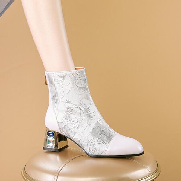 Exquisite Handmade Genuine Leather Women's Shoes - A Touch of Luxury and Elegance(Echengdu2461)