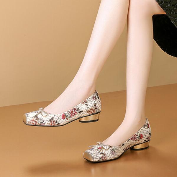 Elegantly Crafted Luxury Genuine Leather Handmade Women’s Shoes(Echengdu2460)