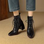 Handcrafted Luxury Leather Women's Shoes, Elegance in Every Stitch(Echengdu2457)