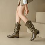 Luxurious Handcrafted Leather Women's Shoes - Elegance in Every Stitch(EchengduXY130)