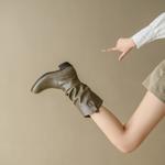 Luxurious Handcrafted Leather Women's Shoes - Elegance in Every Stitch(EchengduXY130)