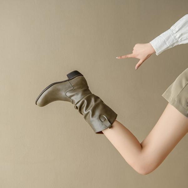 Luxurious Handcrafted Leather Women's Shoes - Elegance in Every Stitch(EchengduXY130)